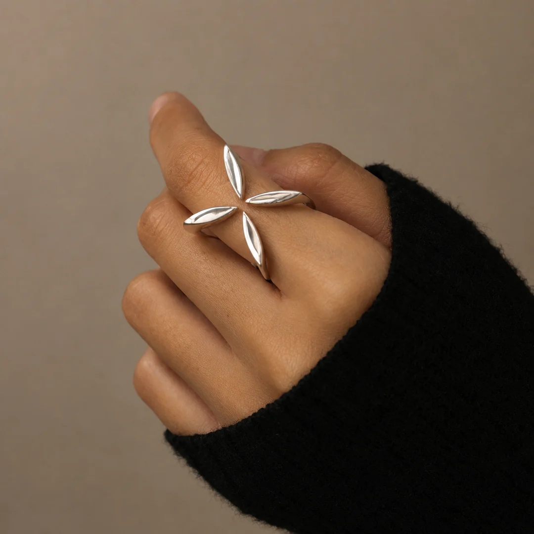 Gerti - Anillo de Plata de ley Quattro Punti