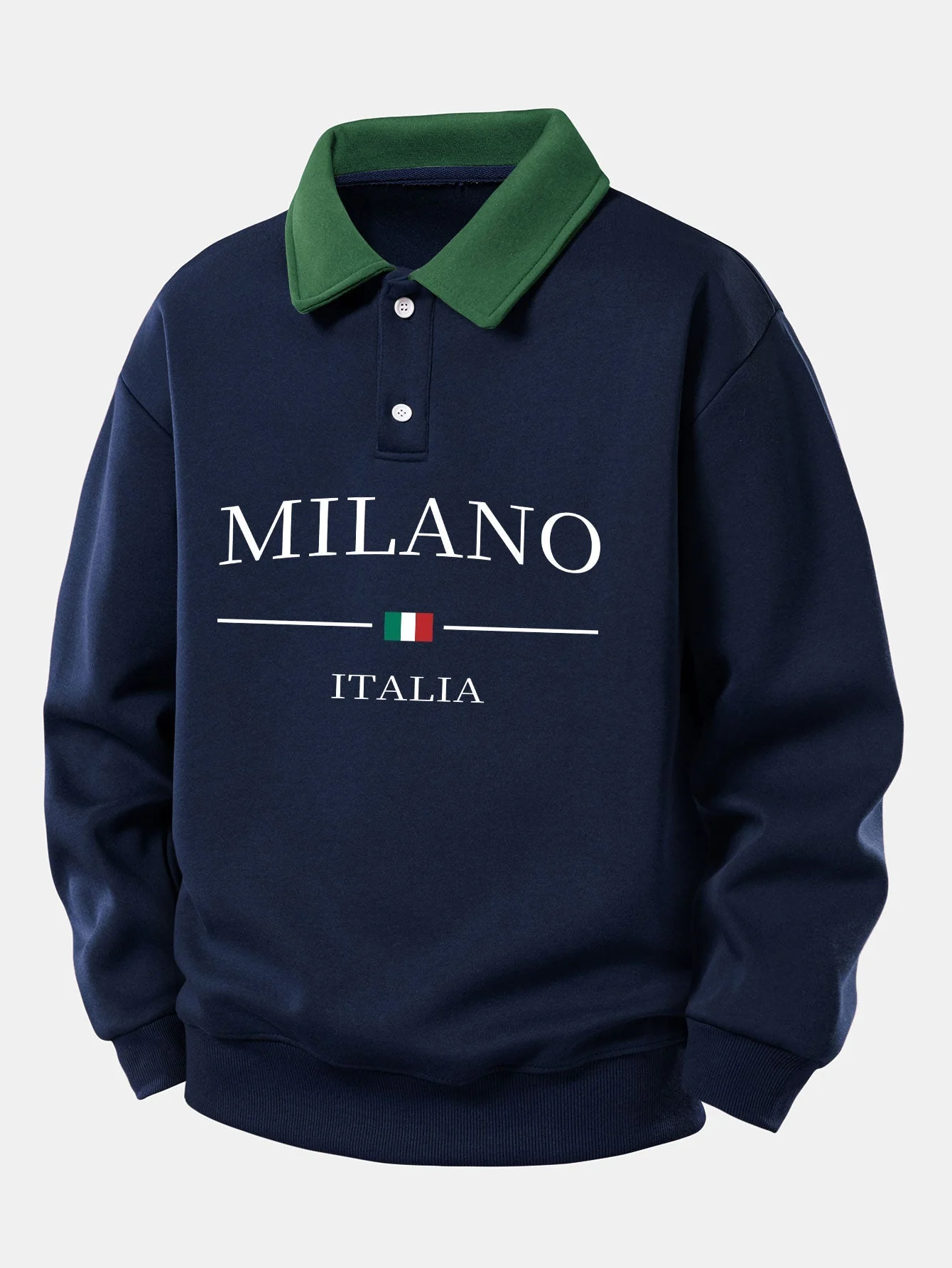 Gideon - Felpa Polo Milano Stampa Contrasto - Image 3