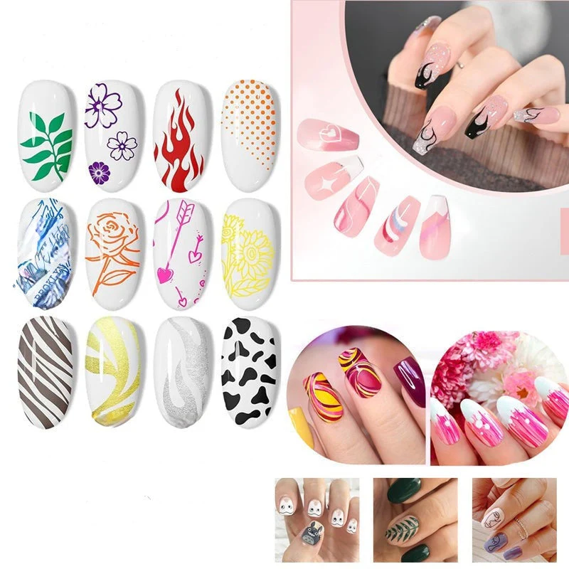 GlamSketch - Set Di Penne Per Nail Art In 12 Colori - Image 5