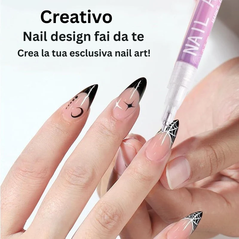 GlamSketch - Set Di Penne Per Nail Art In 12 Colori - Image 8