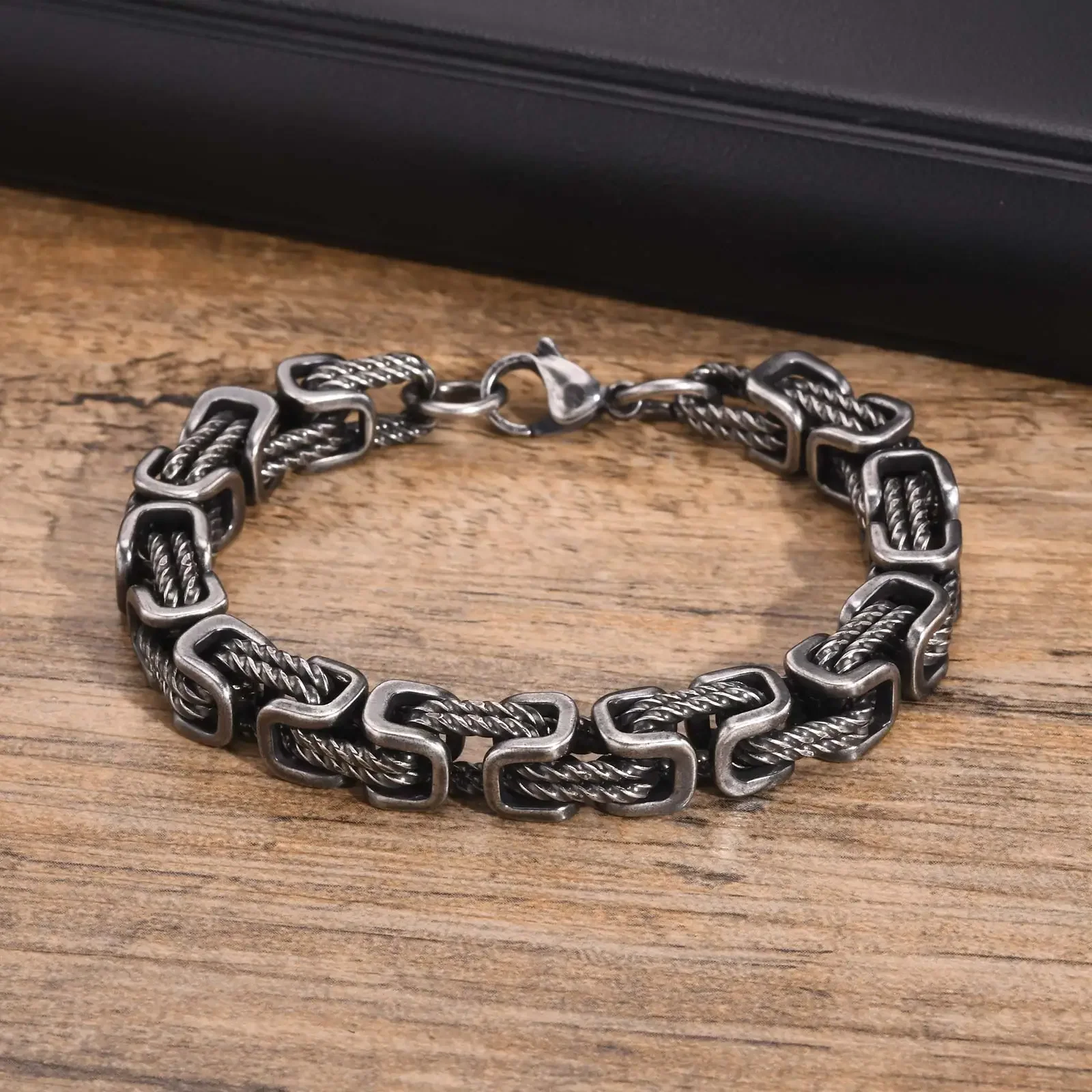 Glinn - Bracciale a Catena Forgiato Rogue