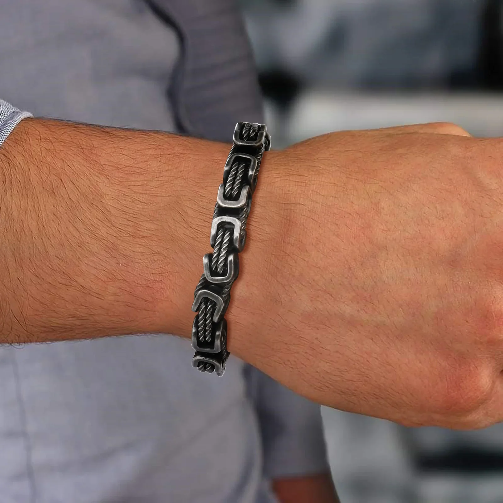 Glinn - Bracciale a Catena Forgiato Rogue - Image 10