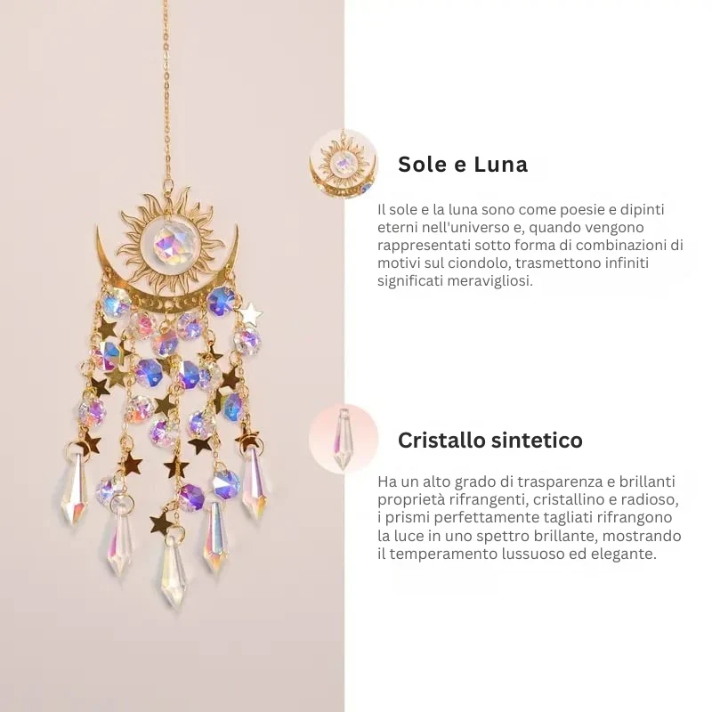 Glowcraft - Pendenti Sole e Luna Ornamenti Luminosi in Cristallo - Image 7