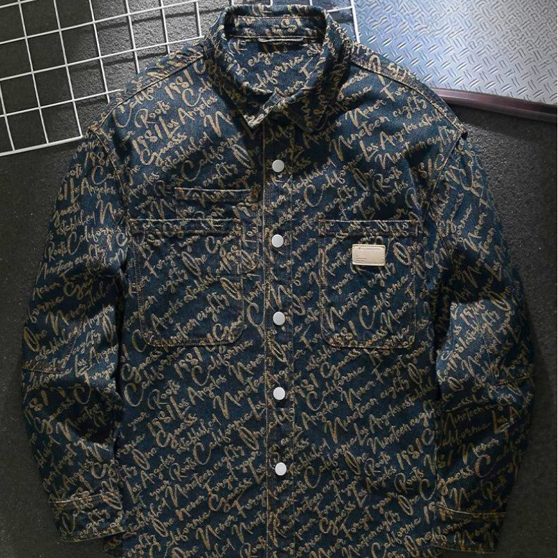 Godfrey - Giacca in denim Scripture - Image 2
