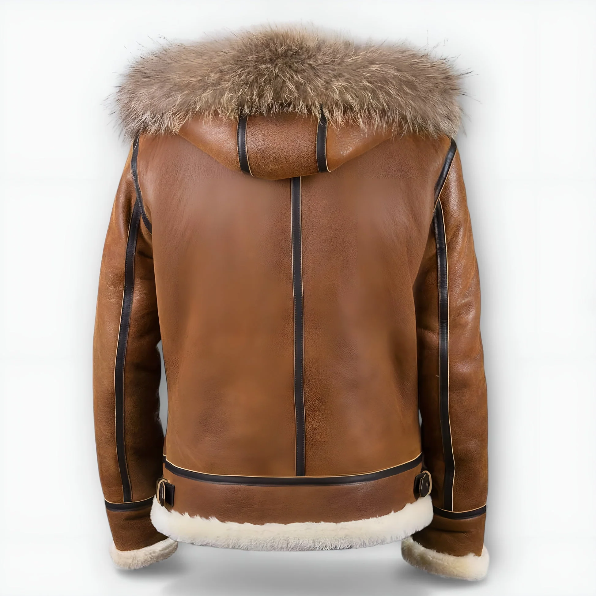 Grantham - Giacca Bomber con Cappuccio in Pelliccia - Image 3