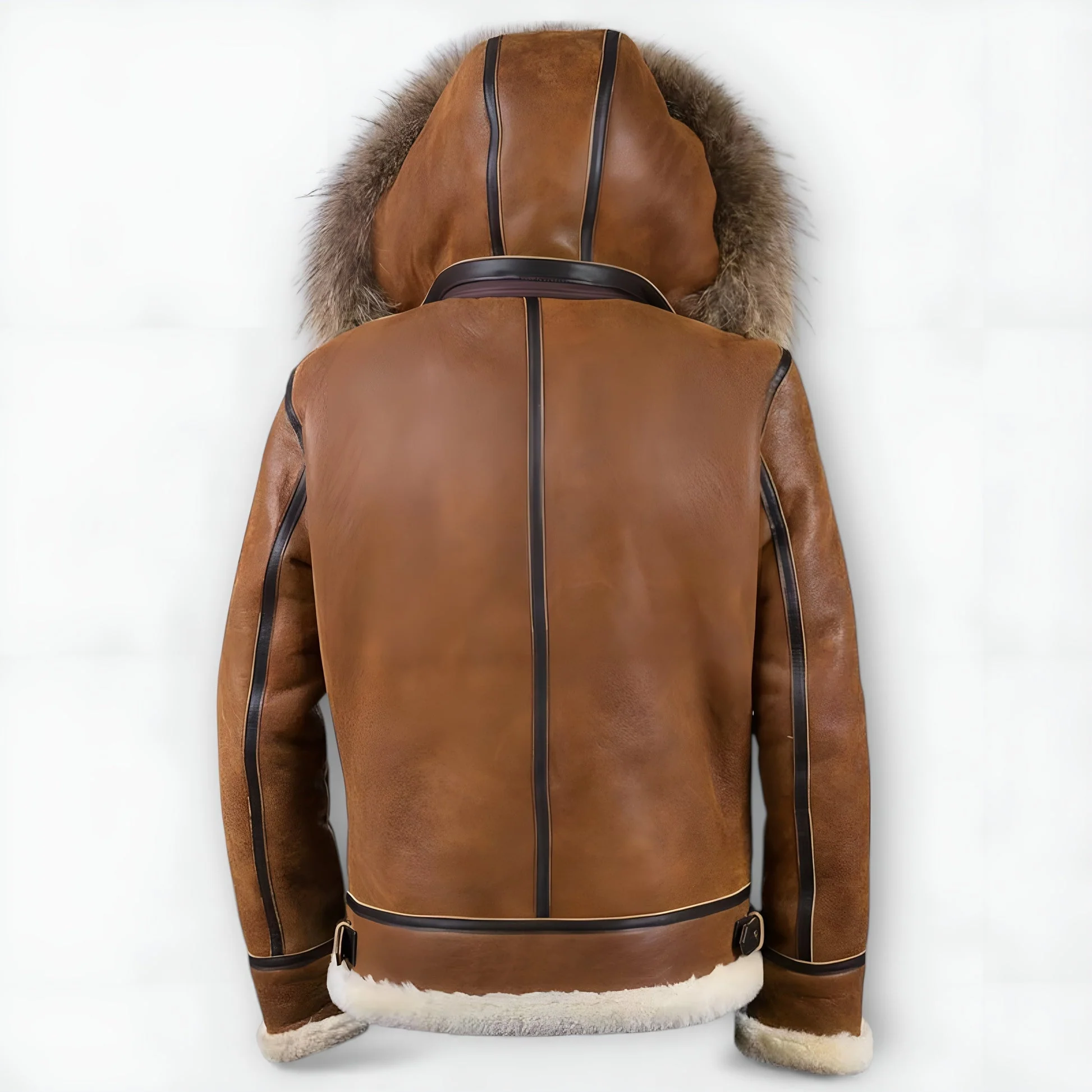Grantham - Giacca Bomber con Cappuccio in Pelliccia - Image 4