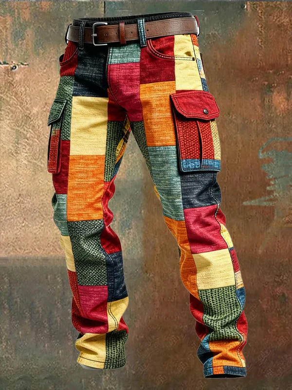 Greg - Pantaloni Cargo Patchwork