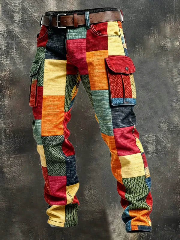 Greg - Pantaloni Cargo Patchwork - Image 2