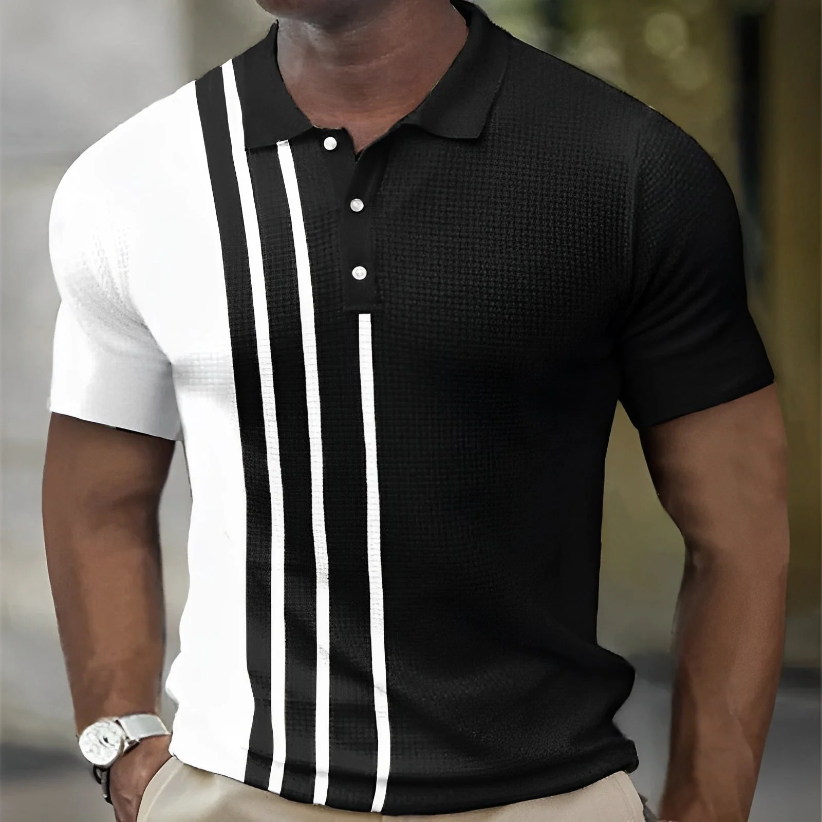 Gregory - Polo Con Strisce Eleganti - Image 3
