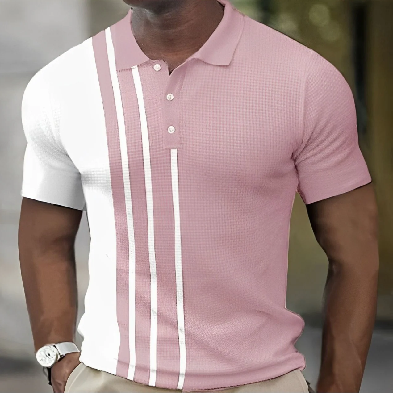 Gregory - Polo Con Strisce Eleganti - Image 4