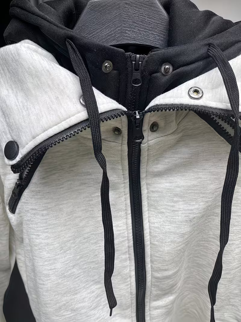Griffiths - Felpa con Cappuccio,Maniche Lunghe e zip a un Quarto - Image 7