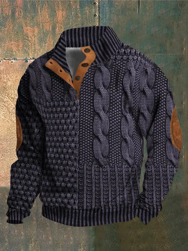 Everette - Maglione Patchwork Lavorato a Trecce - Image 7