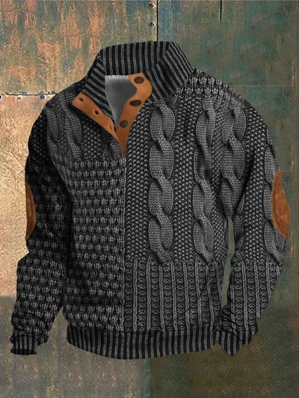 Everette - Maglione Patchwork Lavorato a Trecce - Image 8