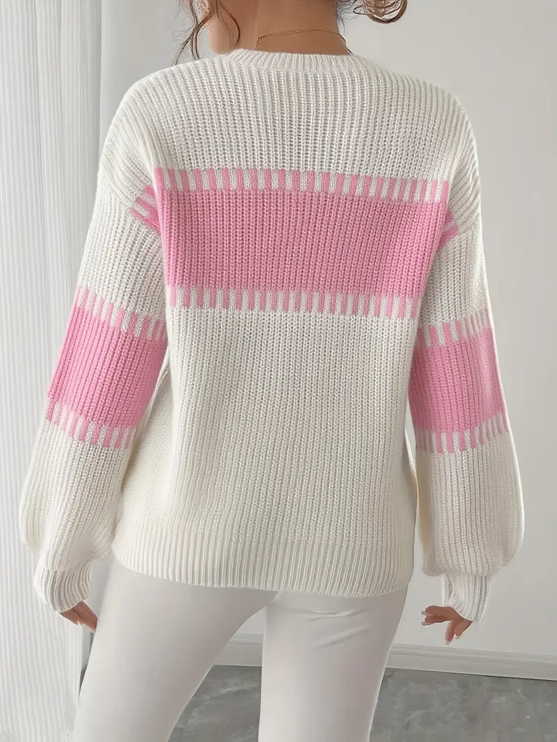 Gyneth - Maglione a Maniche Lunghe Con Collo Rotondo - Image 7