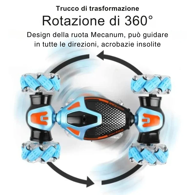 GyroRacer - Auto Telecomandata Acrobatica Controllata Con Sensore Di Movimento - Image 11