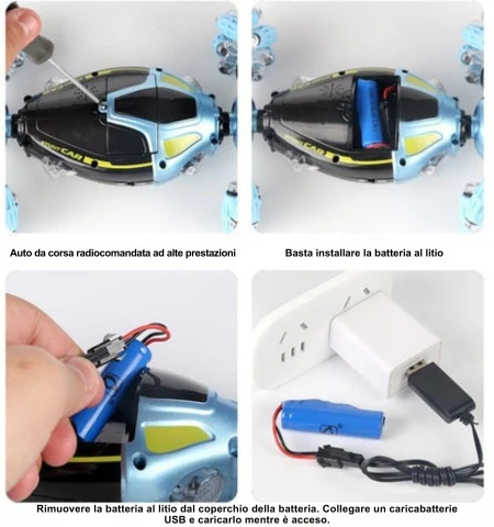 GyroRacer - Auto Telecomandata Acrobatica Controllata Con Sensore Di Movimento - Image 13