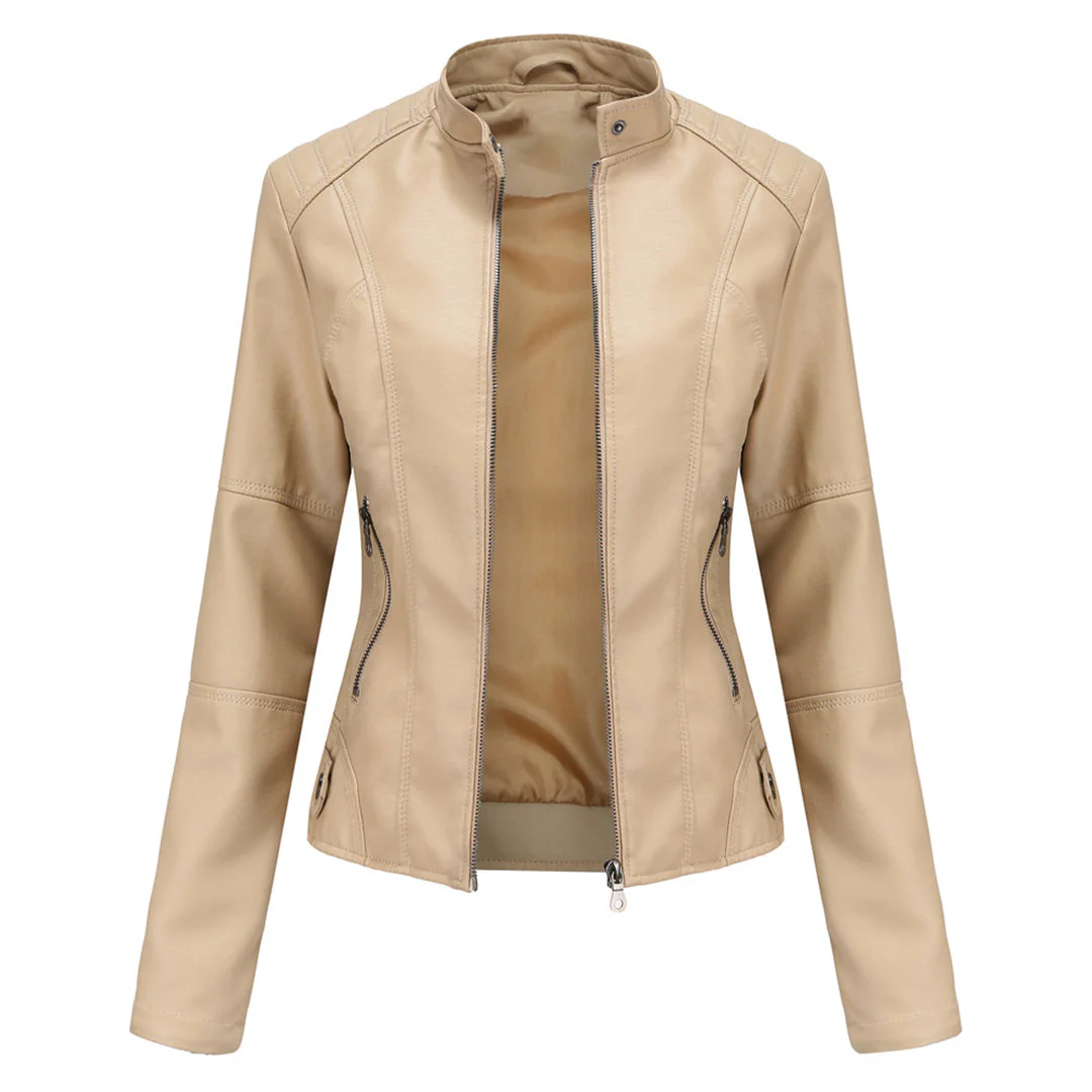 Hanneke - Elegante Pelle Giacca - Image 4