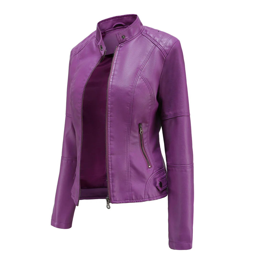 Hanneke - Elegante Pelle Giacca - Image 7