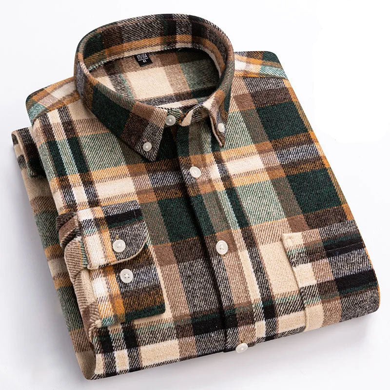 Hansamu - Elegante Camicia a Maniche Lunghe Con Bottoni - Image 7
