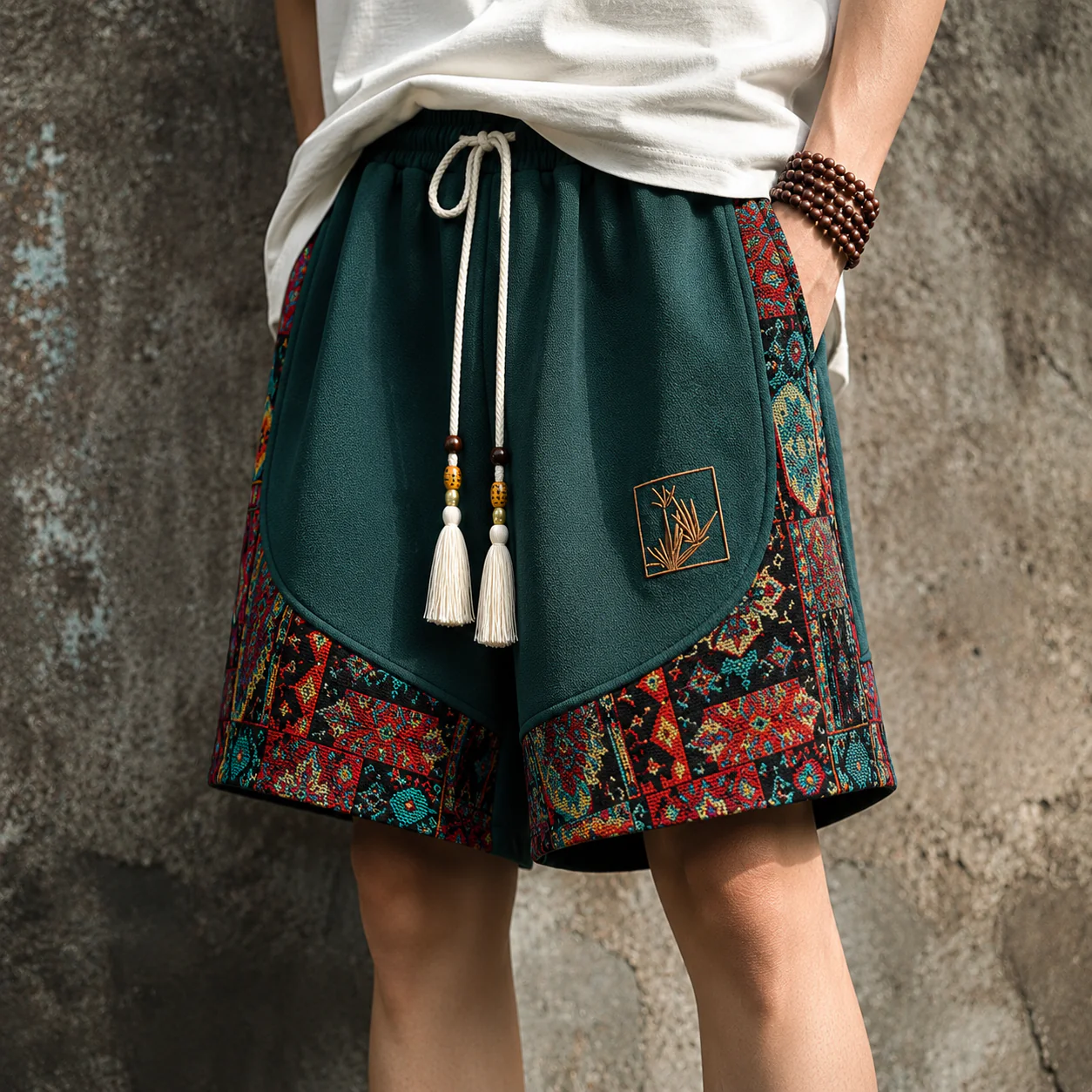 Haren - Pantaloncini in Stile Boho Con Elastico in Vita - Image 2