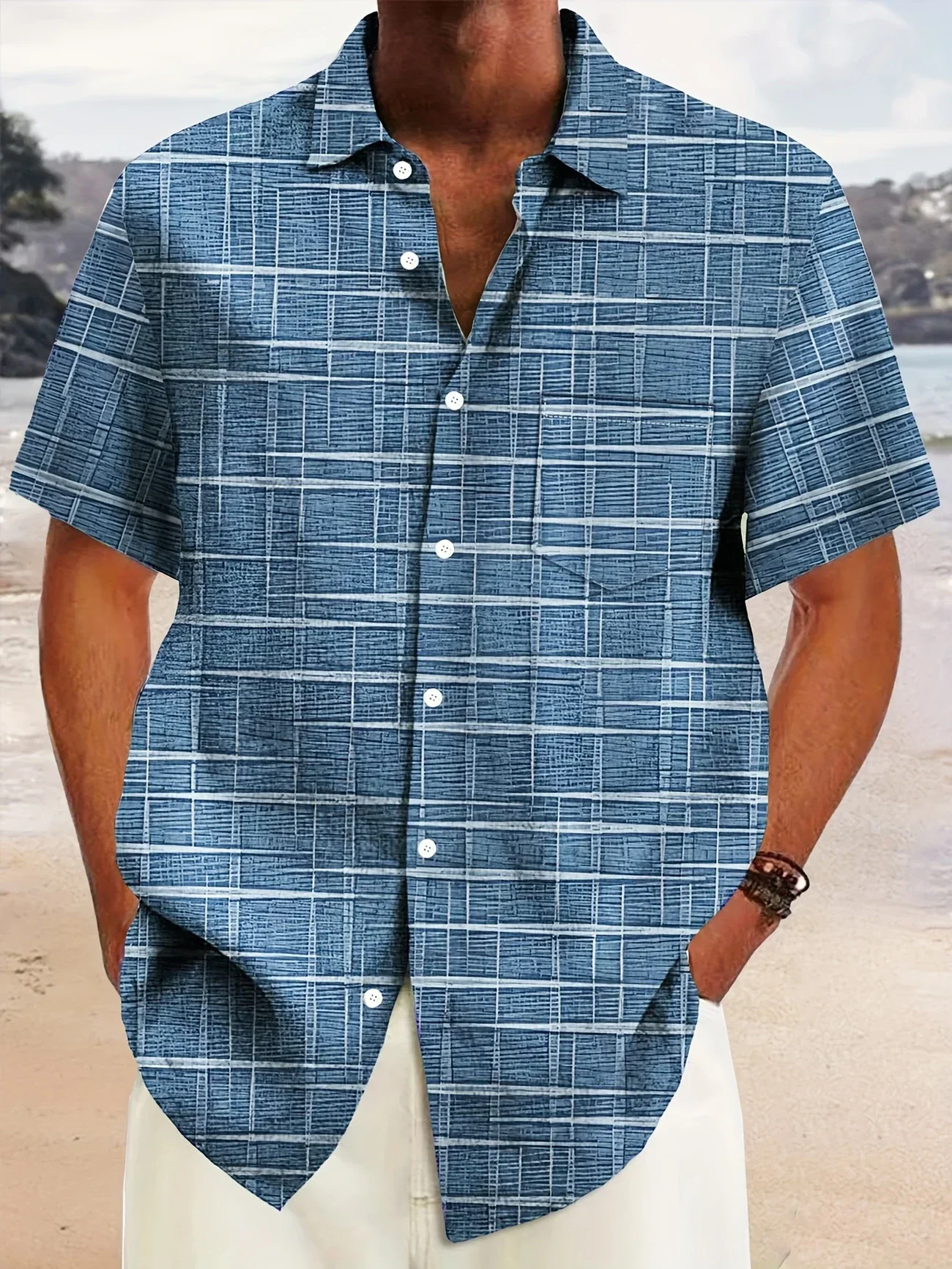 Haroyan - Camicia Elegante Con Motivo A Righe Scozzesi - Image 3