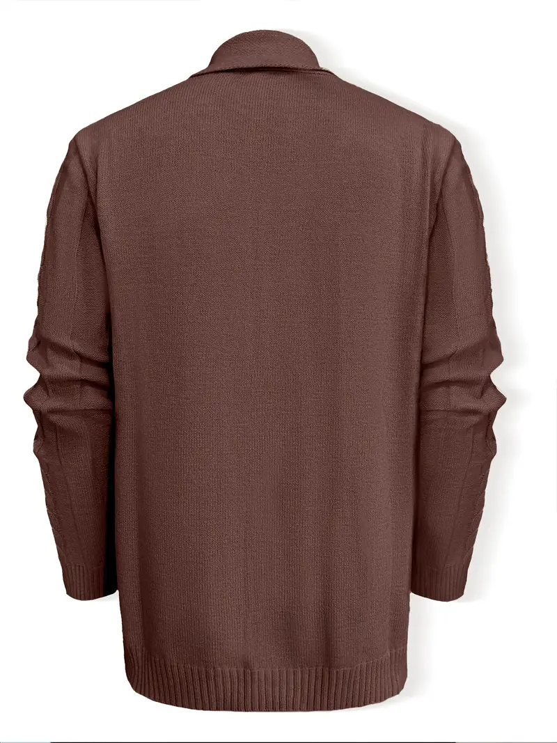 Hatem - Cardigan Informale a Maniche Lunghe In Maglia - Image 8