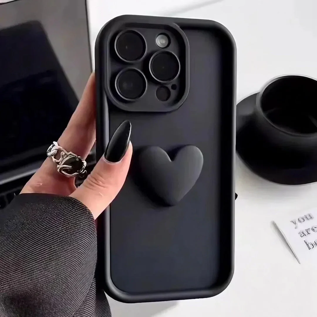 Heartora - Custodia Per iPhone Storia d'amore Con Impugnatura a Forma di Cuore - Image 2