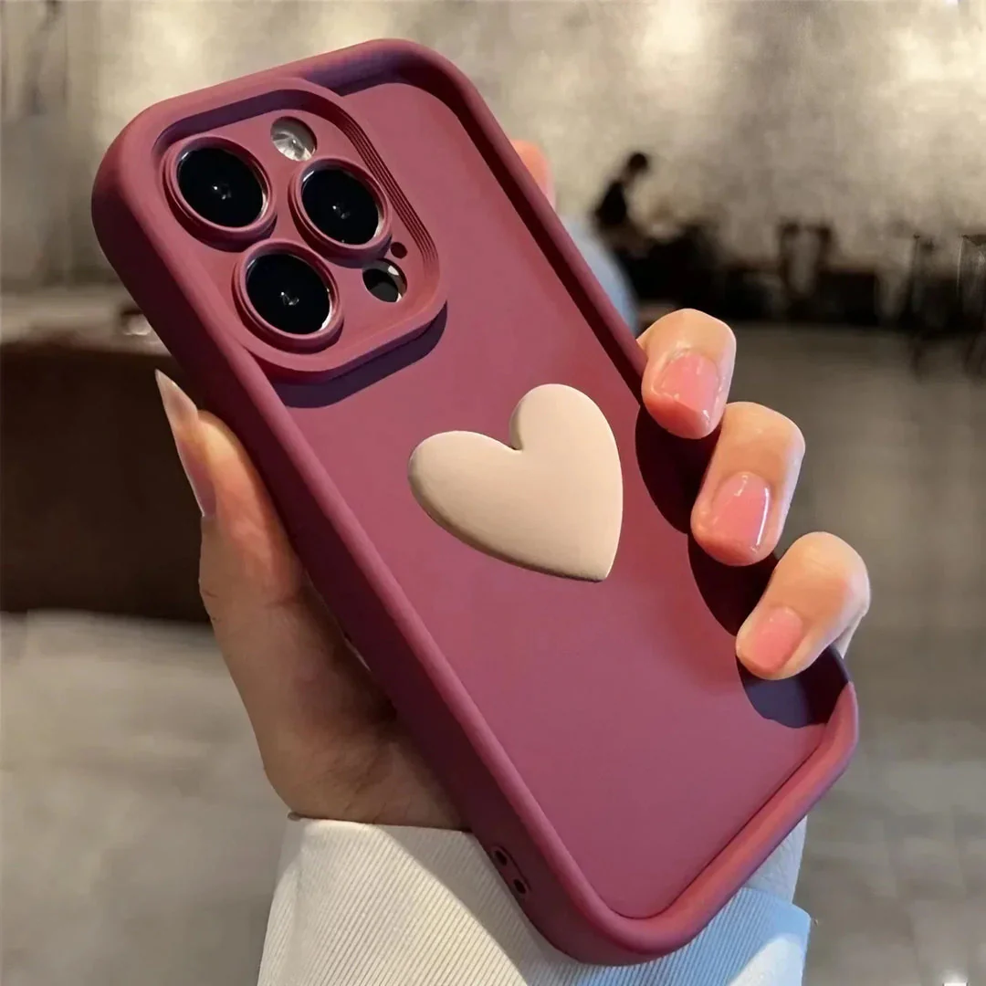 Heartora - Custodia Per iPhone Storia d'amore Con Impugnatura a Forma di Cuore - Image 3