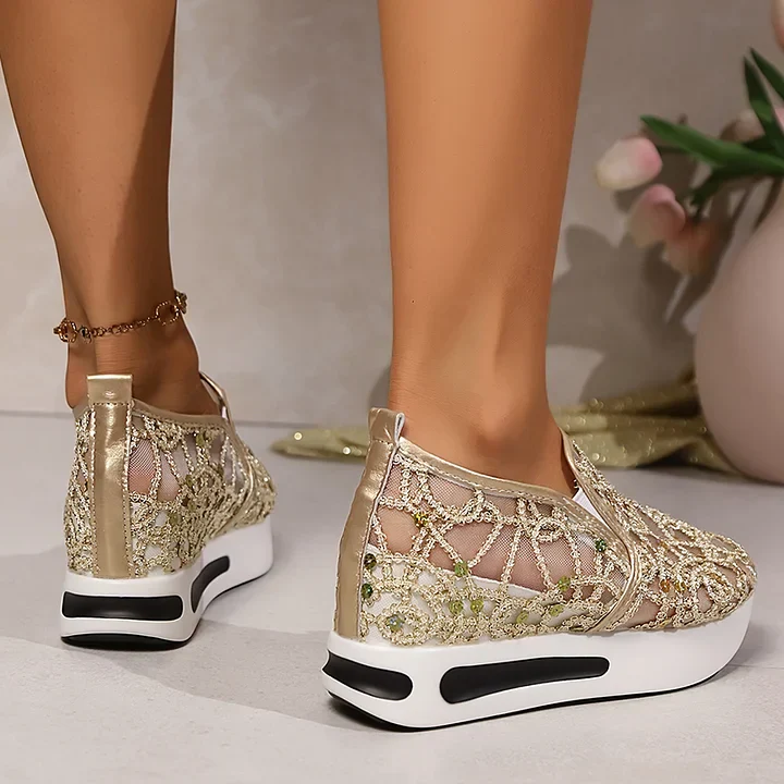 Heleen - Scarpa Sportiva a vita alta con paillettes - Image 3