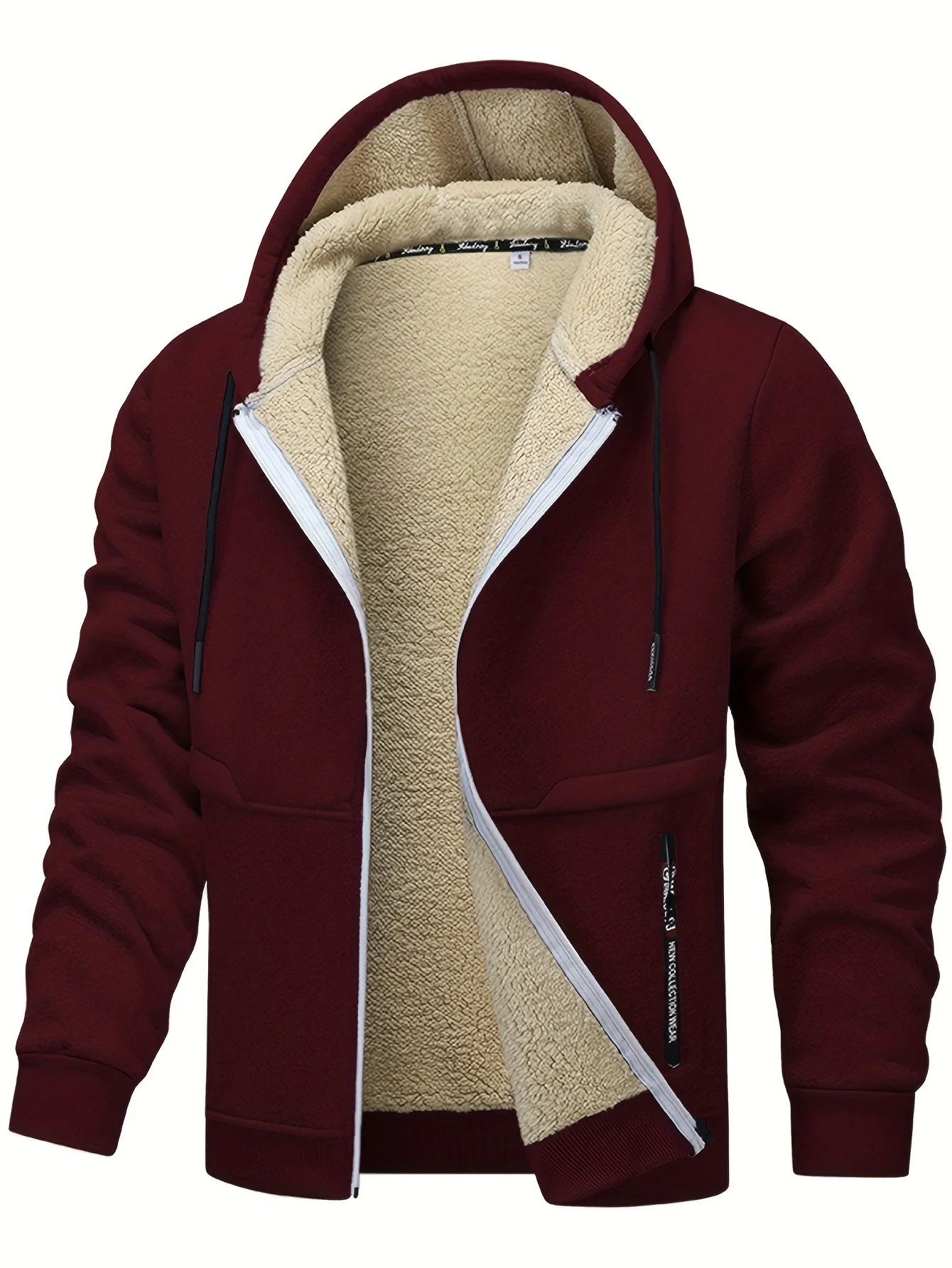 Helge - Felpa Con Cappuccio e Zip a Maniche Lunghe Informale - Image 7