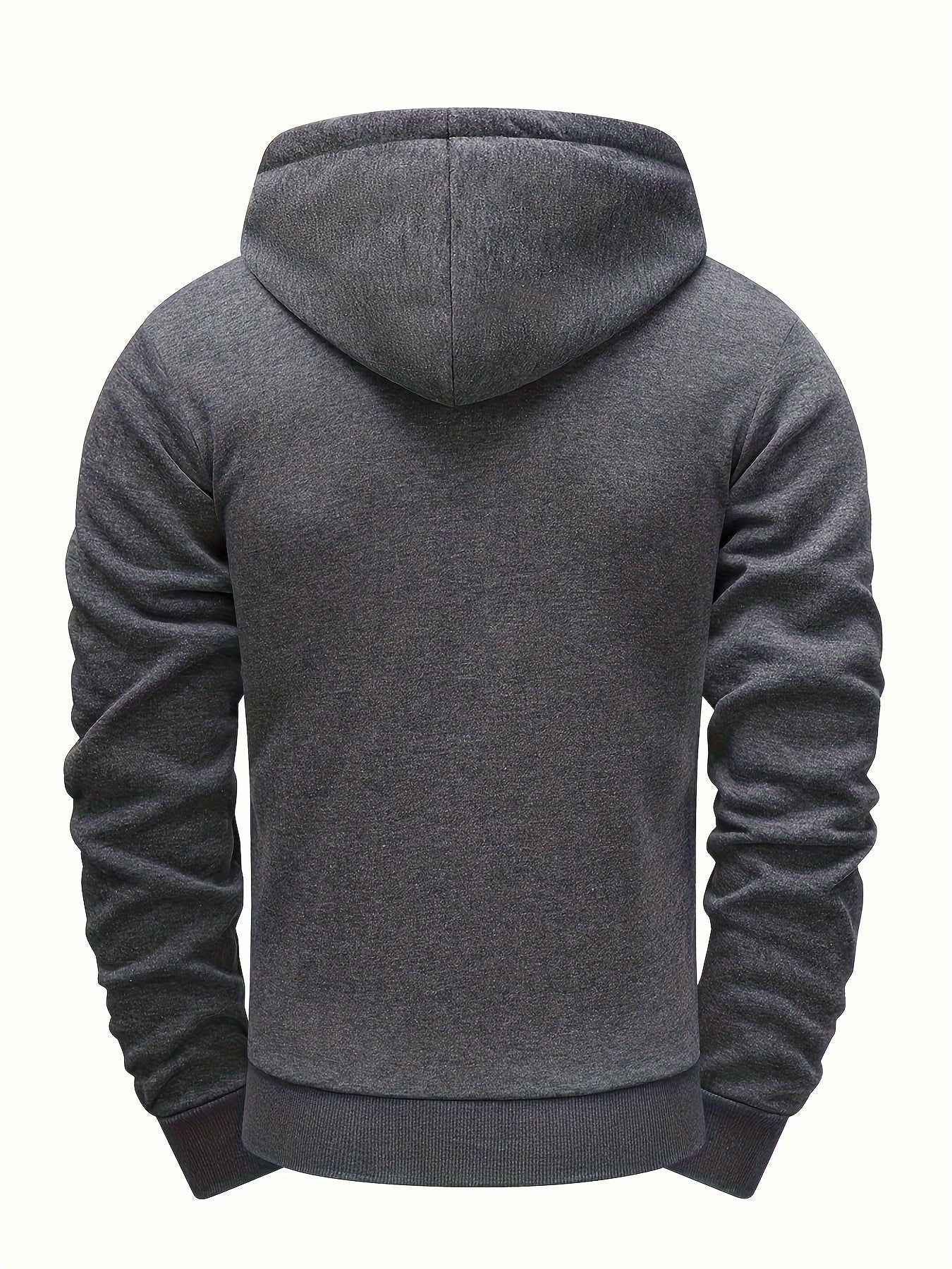 Hendro - Felpa Con Cappuccio e Zip a Maniche Lunghe Casual - Image 5