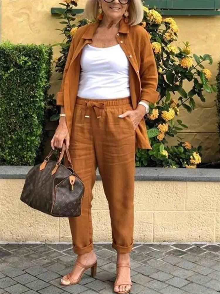 Henna - Completo Pantaloni e Maglia a Maniche Lunghe - Image 2