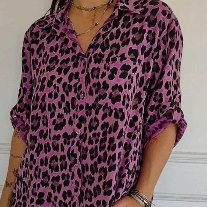 Henrietta - Camicia Con Stampa Leopardo - Image 4