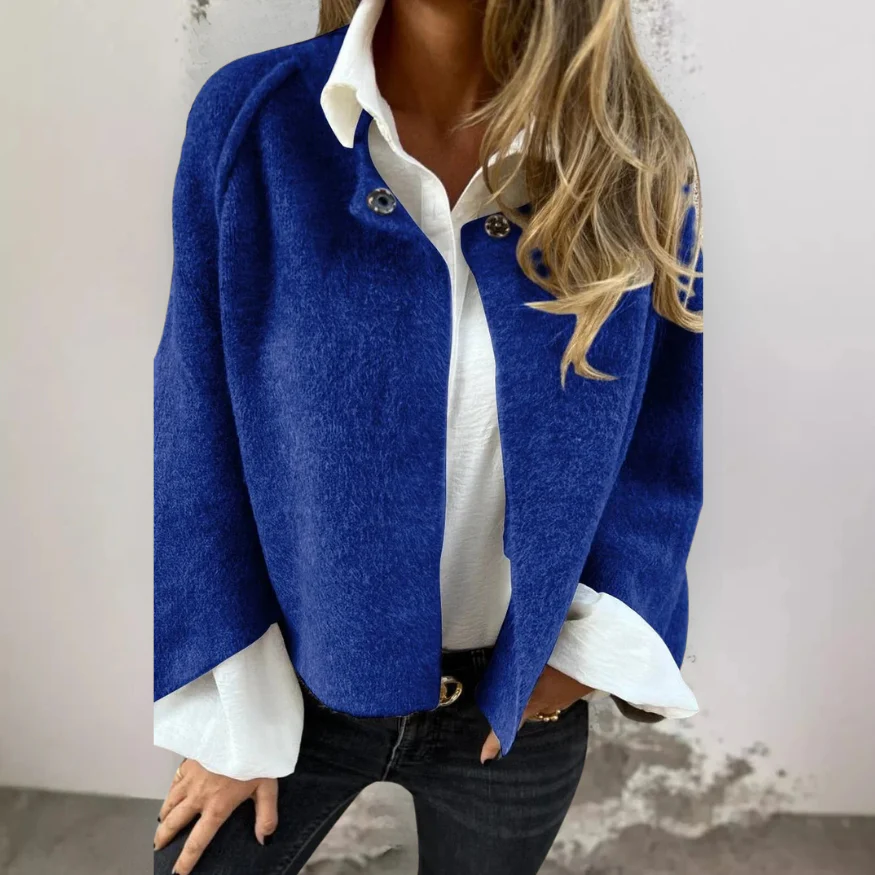 Henrike - Cappotto in Lana con Scollo Rotondo e Maniche Lunghe - Image 4