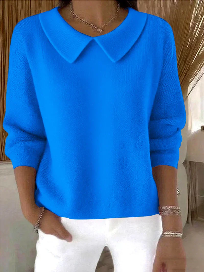 Hespera - Maglione Comodo In Cotone a Maniche Lunghe - Image 2
