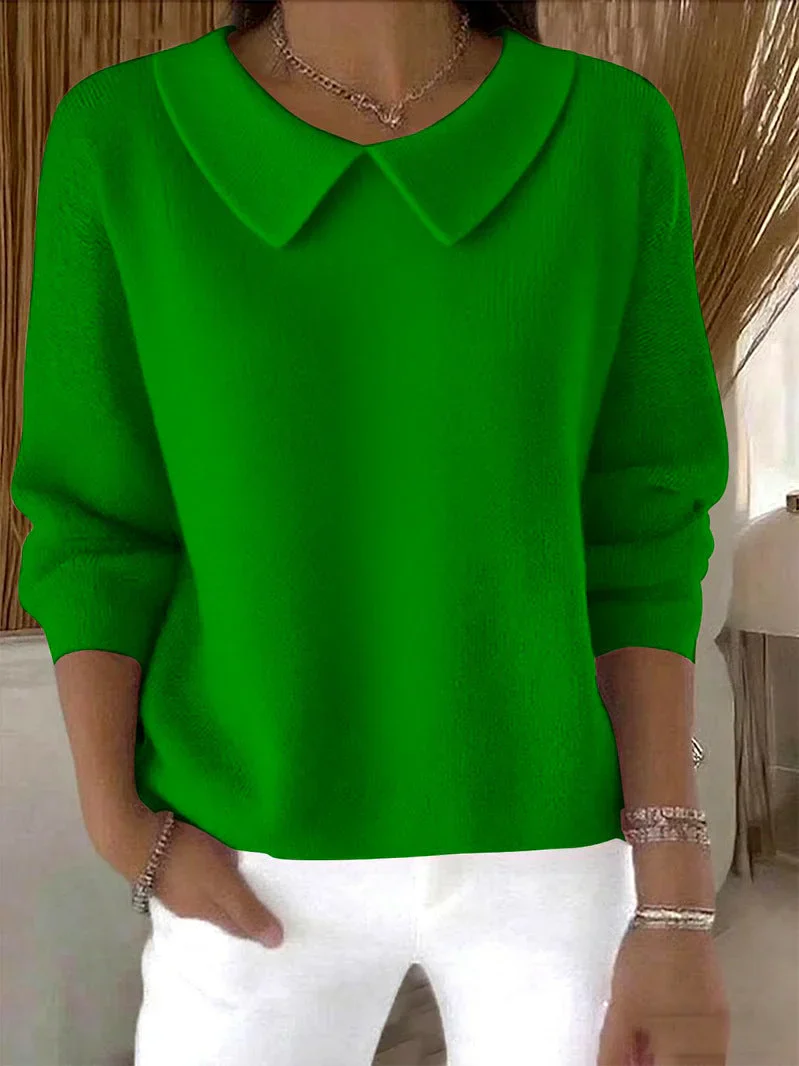 Hespera - Maglione Comodo In Cotone a Maniche Lunghe - Image 4