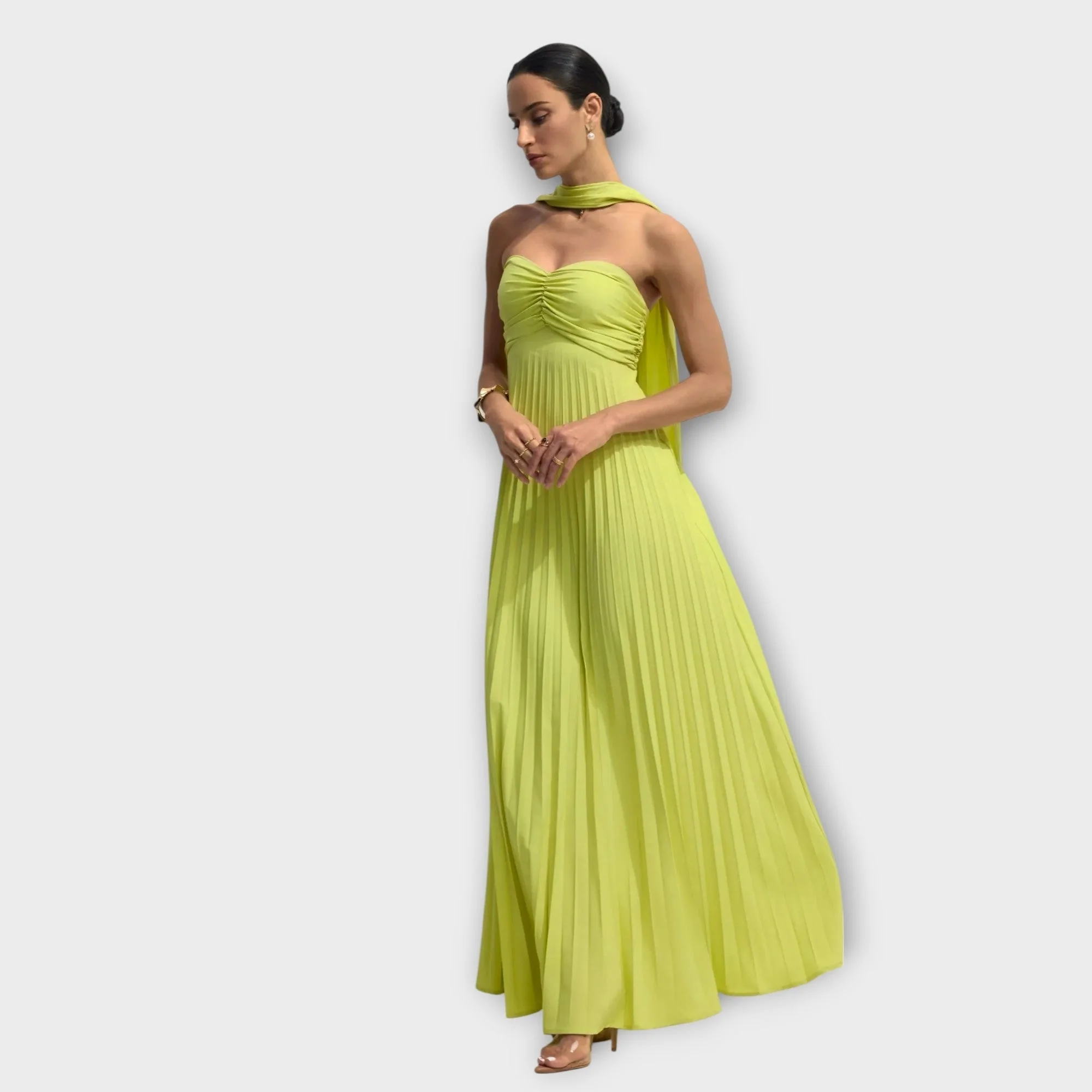 Hildaa - Elegante Abito Lungo Senza Bretelle