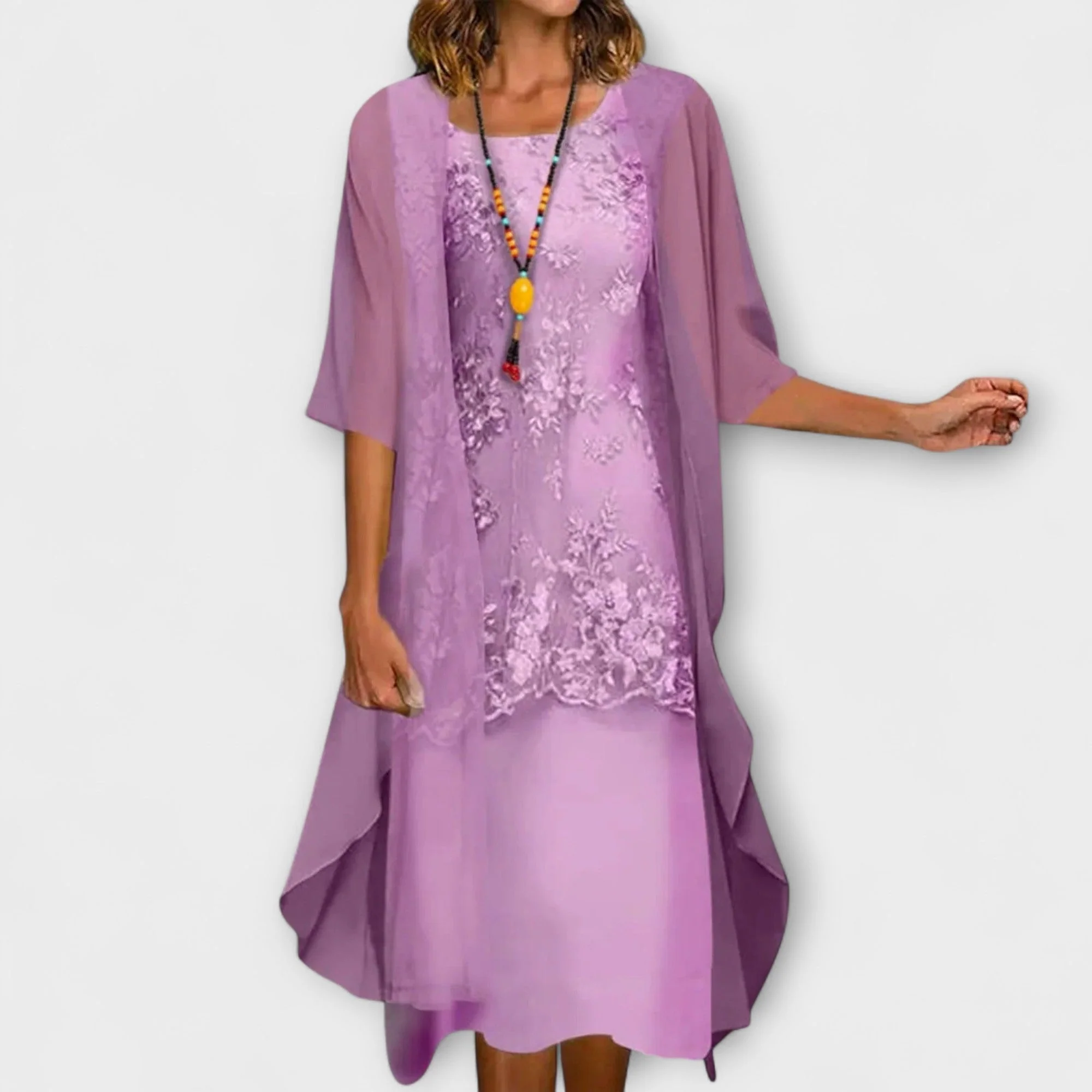 Himonika - Abito Elegante Con Stampa Floreale - Image 2