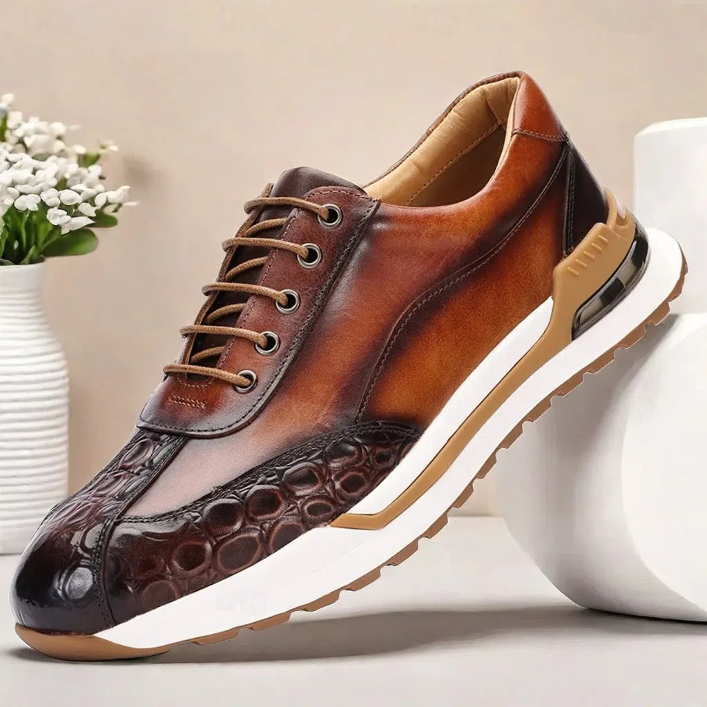 Hitmayer - Scarpa Da Ginnastica In Pelle Con Lacci - Image 2