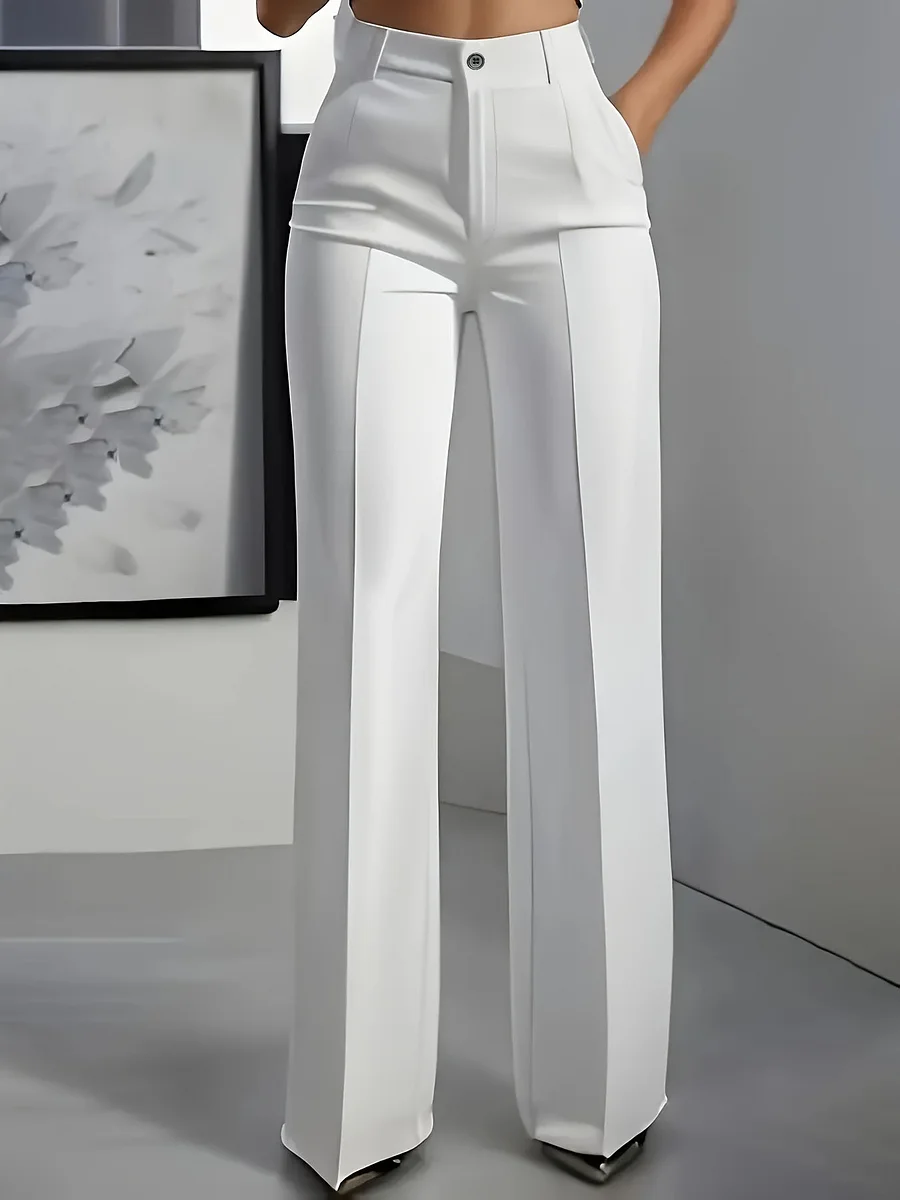 Hodit - Elegante Pantalone Elasticizzato a Vita Alta - Image 2