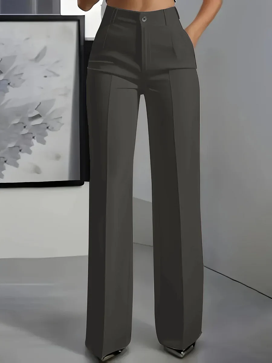 Hodit - Elegante Pantalone Elasticizzato a Vita Alta - Image 3