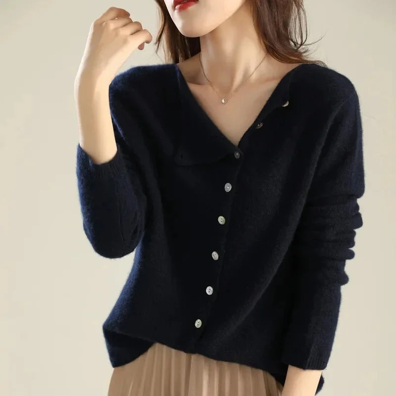 Huerta - Elegante Cardigan Lavorato a Maglia Con Bottoni - Image 2