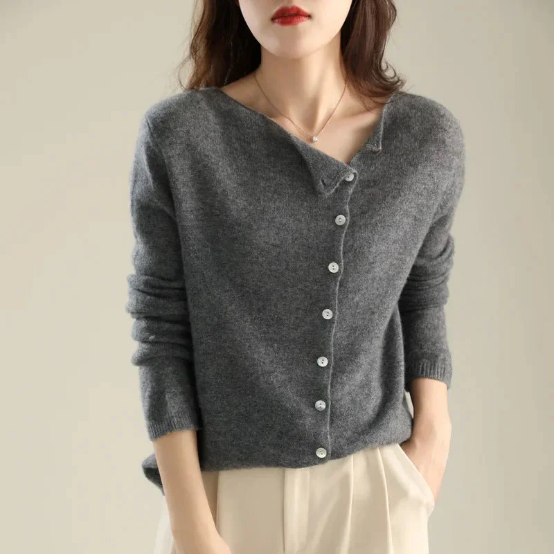 Huerta - Elegante Cardigan Lavorato a Maglia Con Bottoni - Image 3
