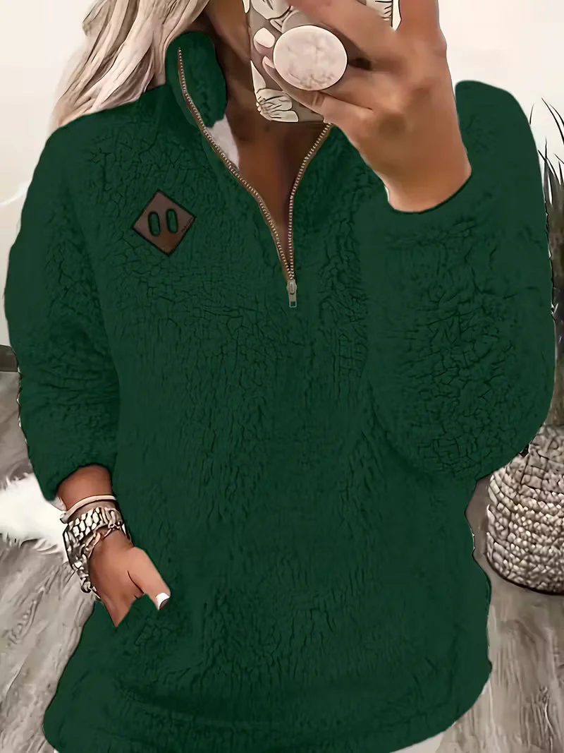 Humera - Elegante Giacca Con Zzip e Maniche Lunghe - Image 8