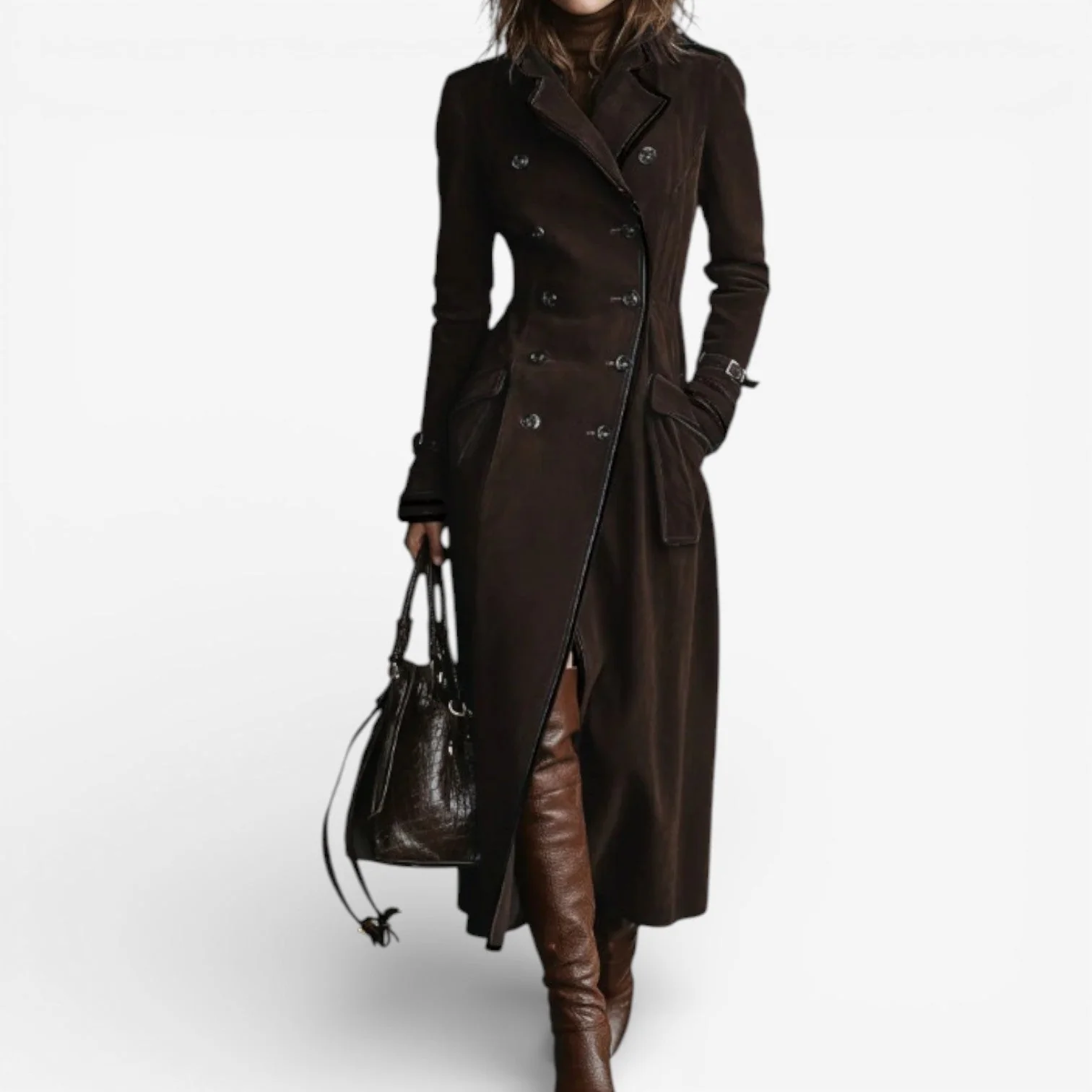 Ingeborg - Trench in pelle scamosciata - Image 3