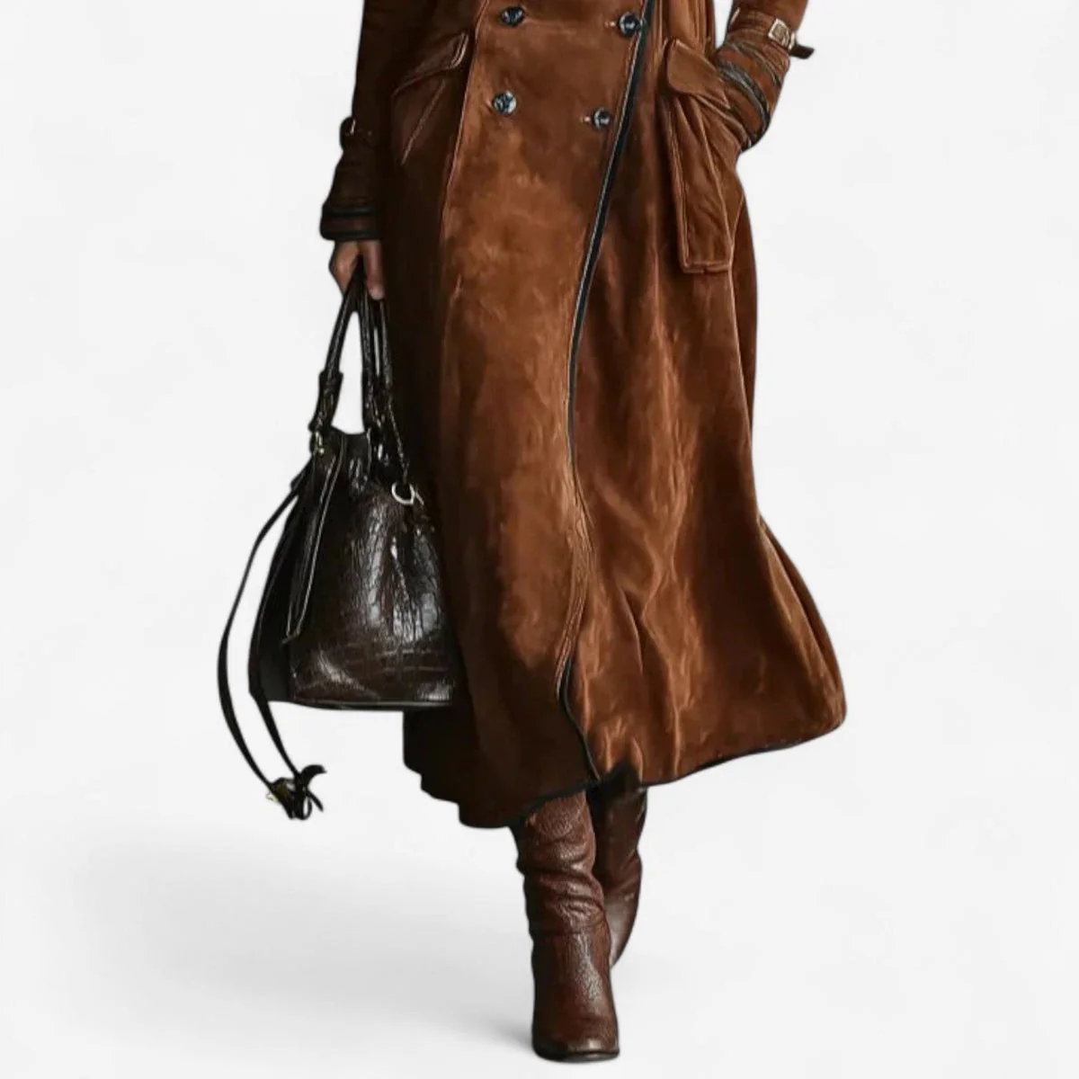 Ingeborg - Trench in pelle scamosciata - Image 4