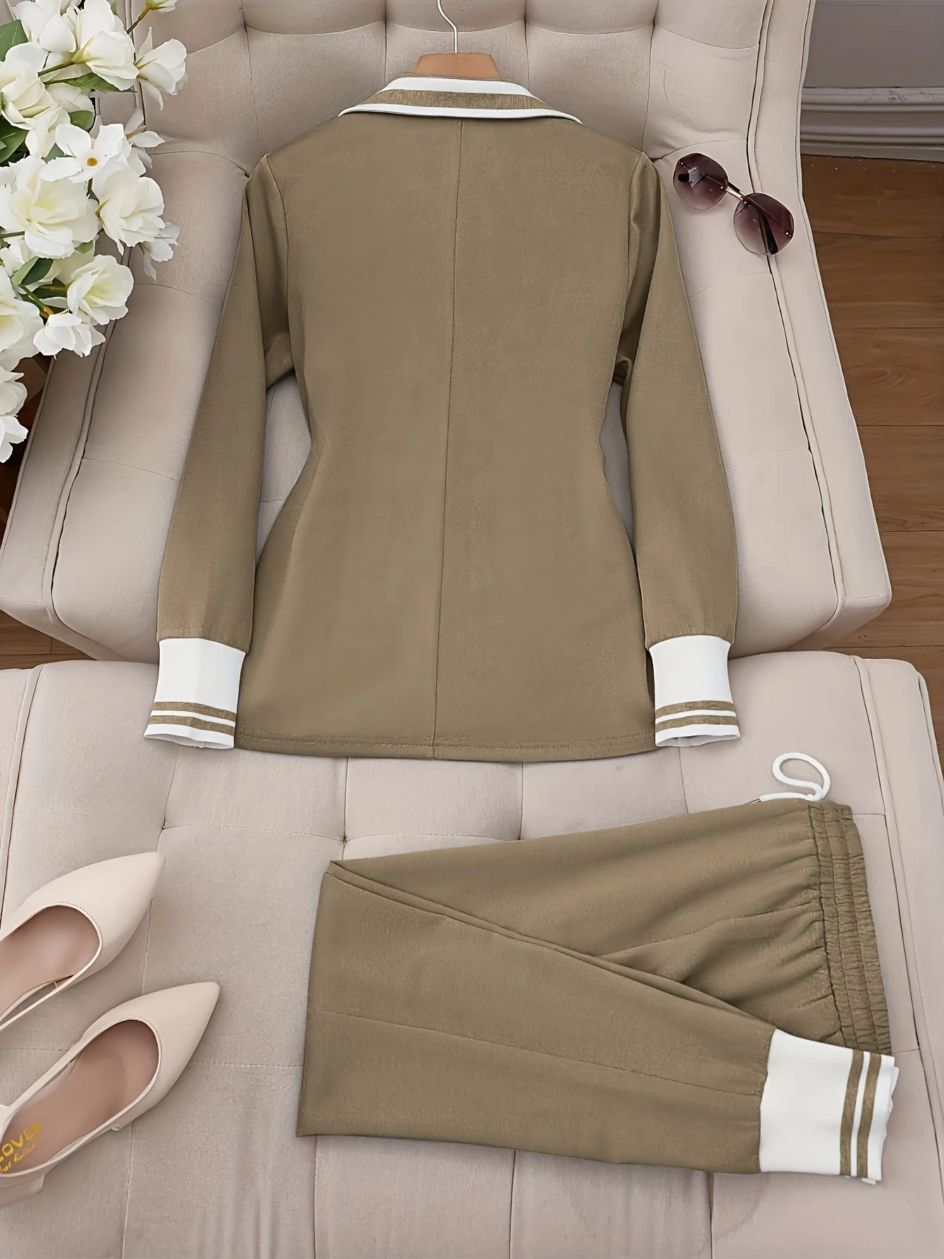 Ingelore - Settato a Due Pezzi Alla Moda a Righe - Image 11