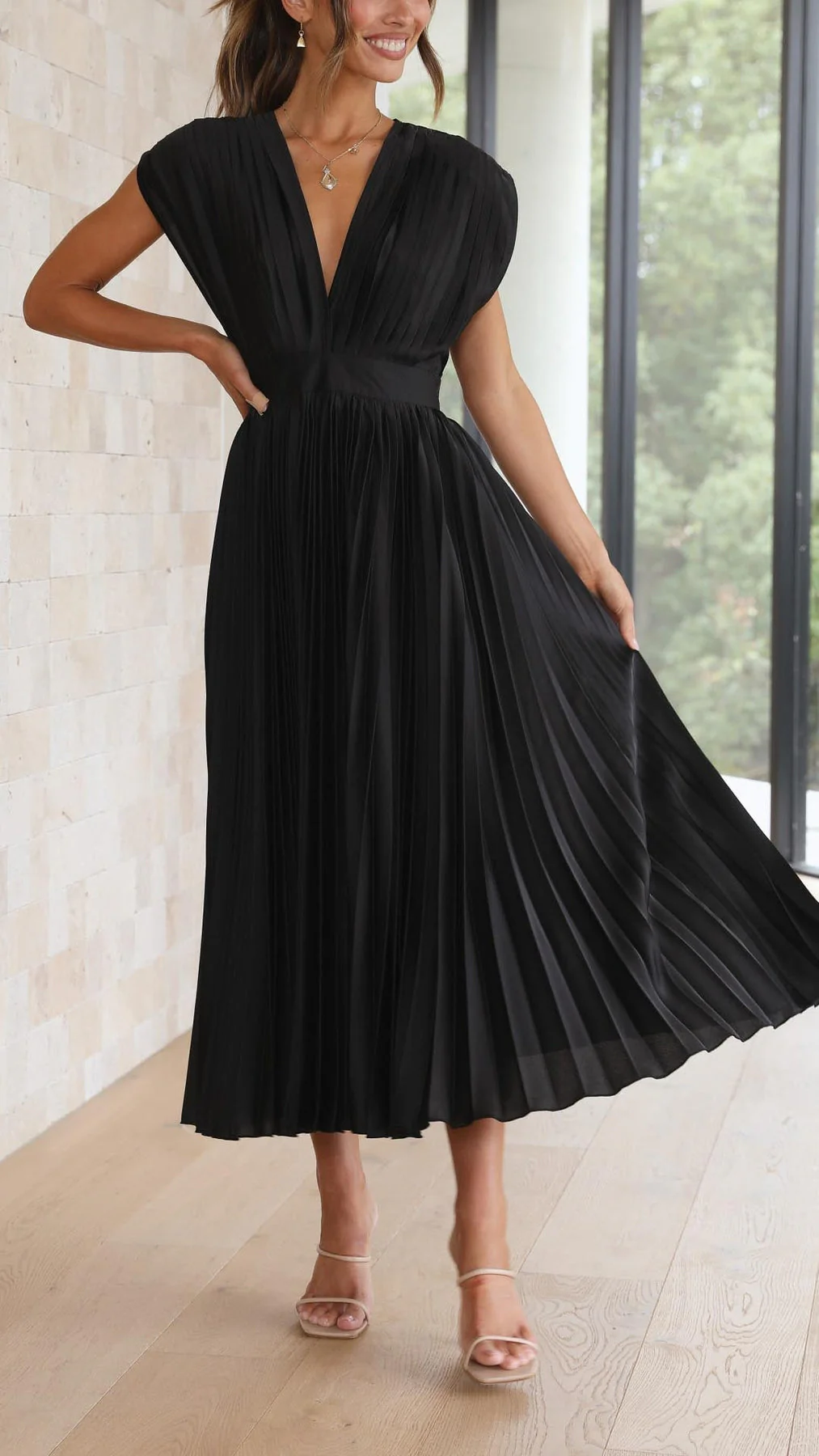 Iria - Abito Elegante a Pieghe - Image 13