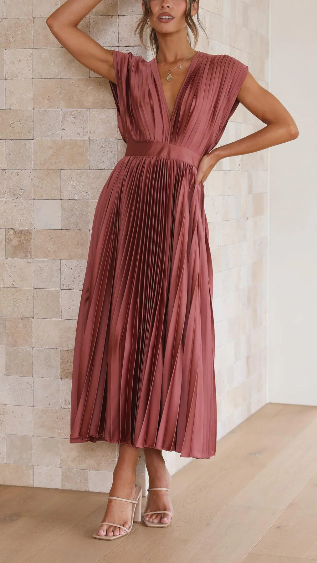 Iria - Abito Elegante a Pieghe - Image 4
