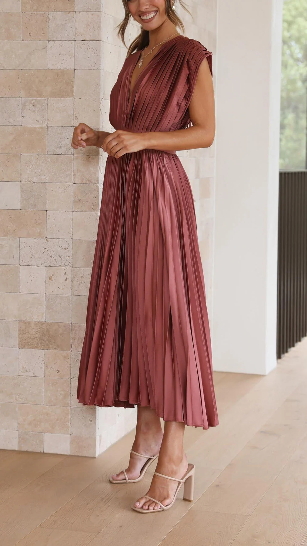 Iria - Abito Elegante a Pieghe - Image 7